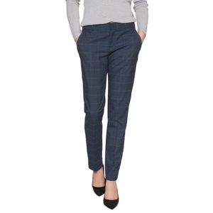 Ryan Slim Straight-Fit Trouser Pant - Navy/White